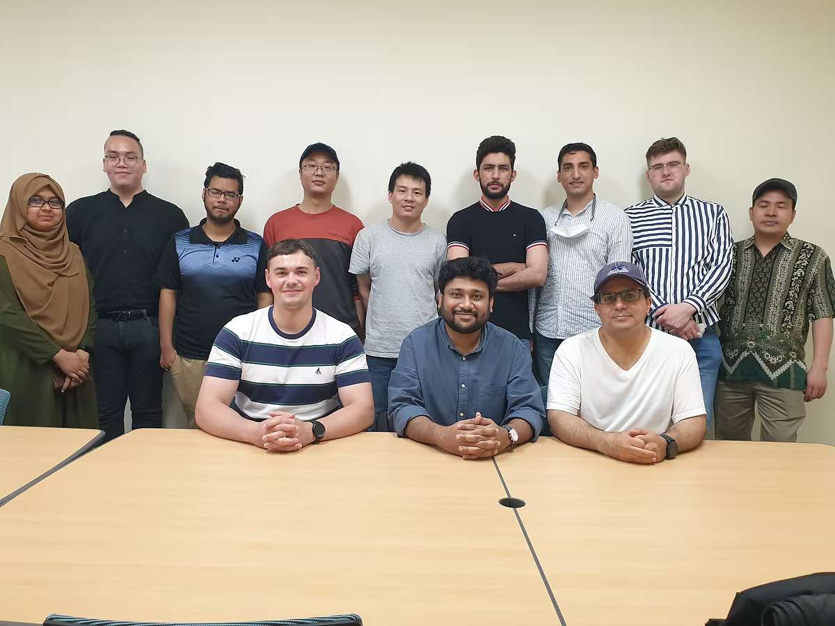 Dr. Junayed Hasan with his team at Prognostic and Diagnostic Technologies